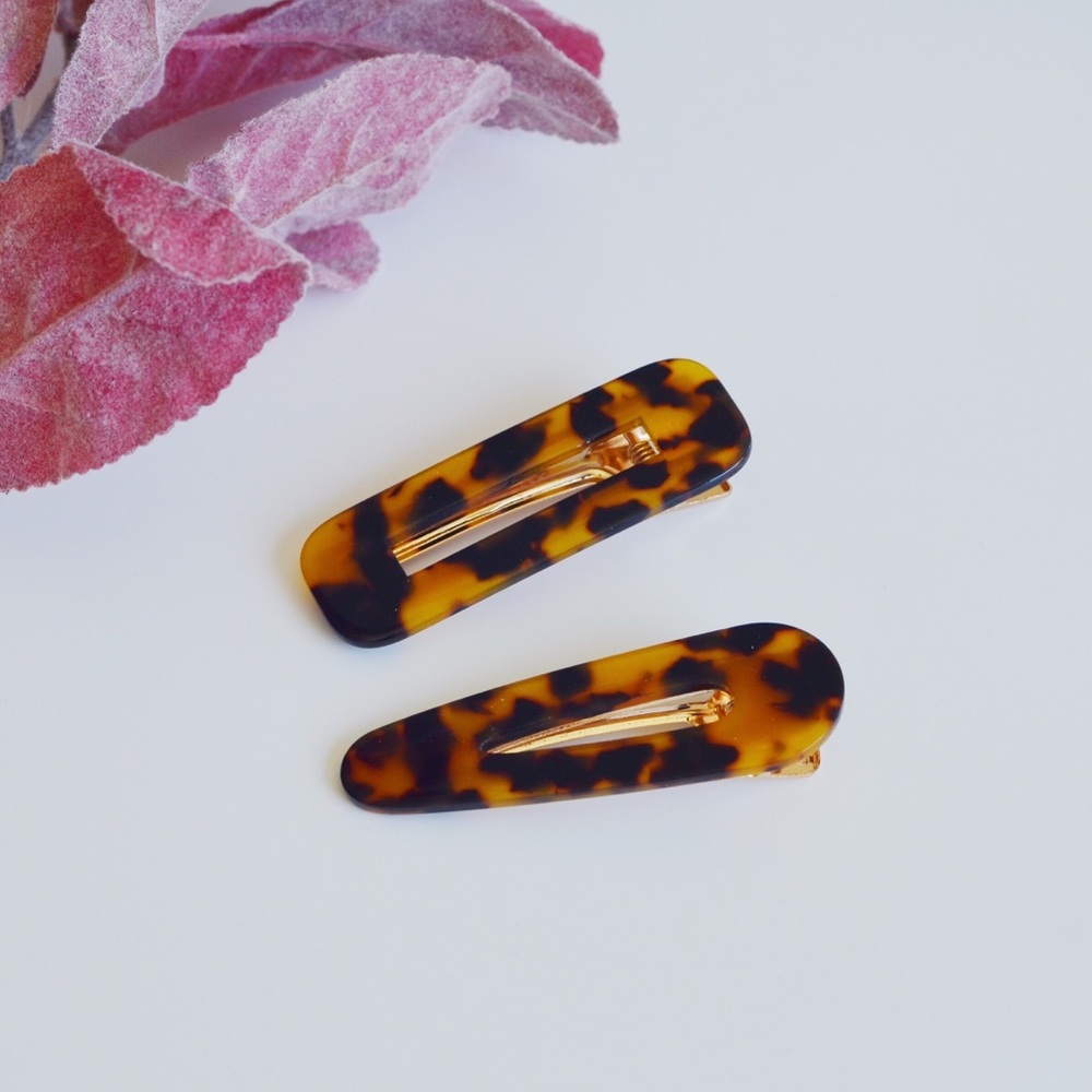 One Piece - Retro Resin Hair Barrettes Clips - Picture 2 of 10